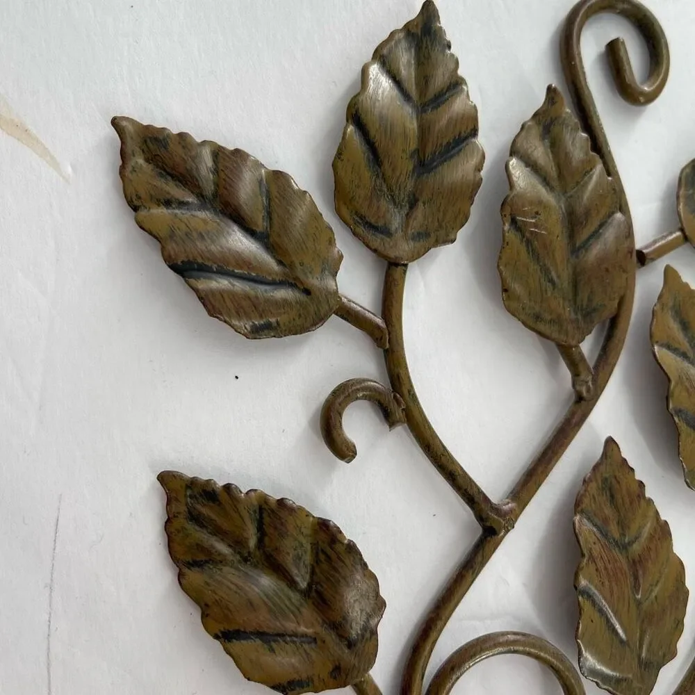 Vintage Set of two metal sconce tea light holders